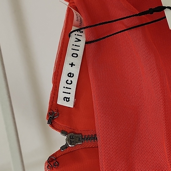 Alice + Olivia Baby Doll CRUZ SPAGHETTI STRAP MINI RUCHED DRESS - Picture 12 of 17